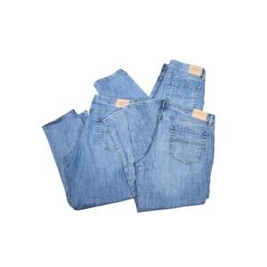3 Lucky Brand Men's 223 Straight Jeans 42x29 Blue Denim Cowboy Ranch Rodeo Work